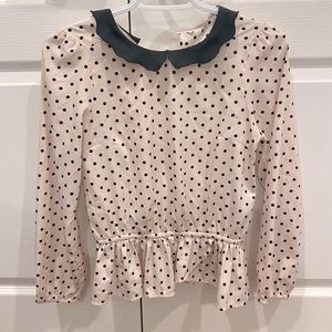 Polka dot long sleeve top!